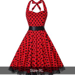 Rockabilly Polka Dot Dress